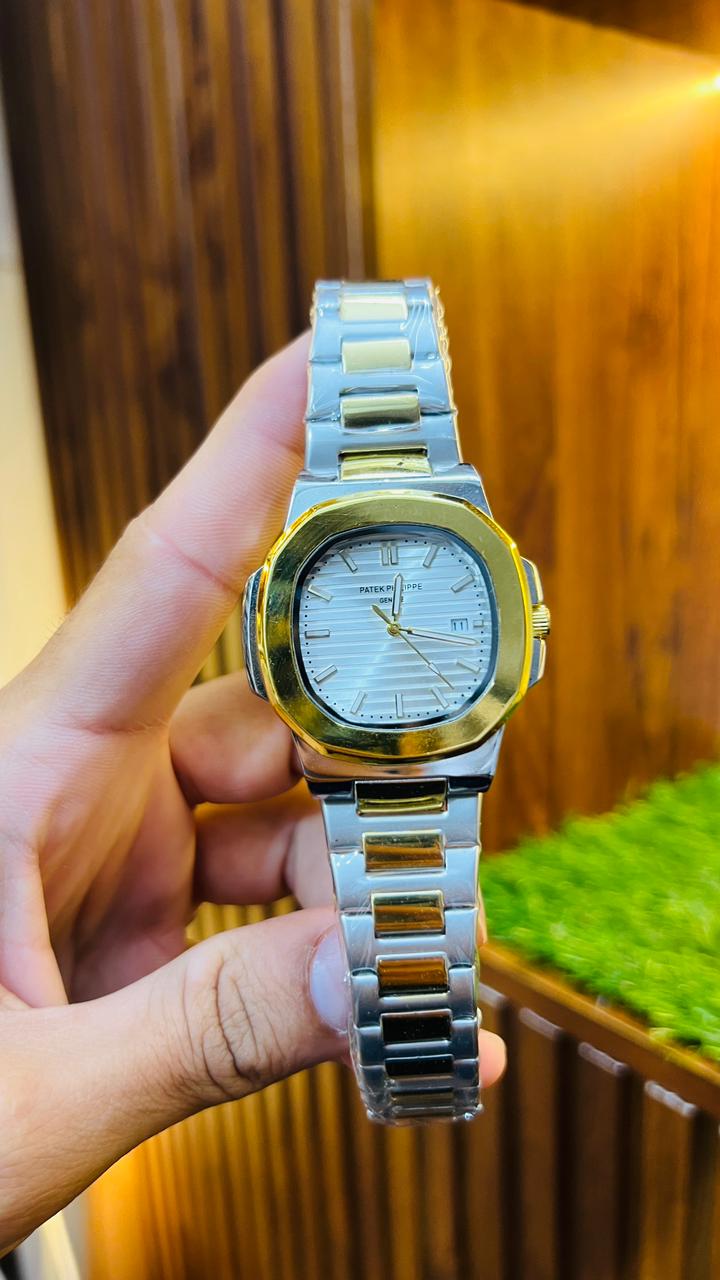 Pattek Phillipe – Two Tone Stainless Steel Wrist Watch