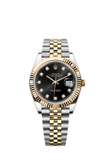 ROLEX DATE JUST FLUETED BEZEL TWO TONE